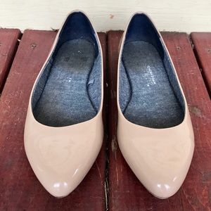Dr. Scholl's Patent Leather Nude Flats